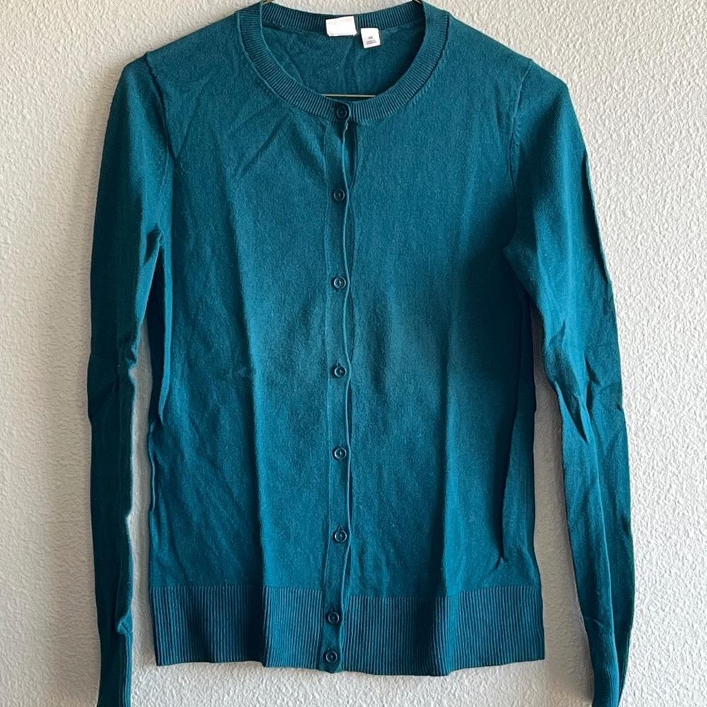 Teal Cardigan